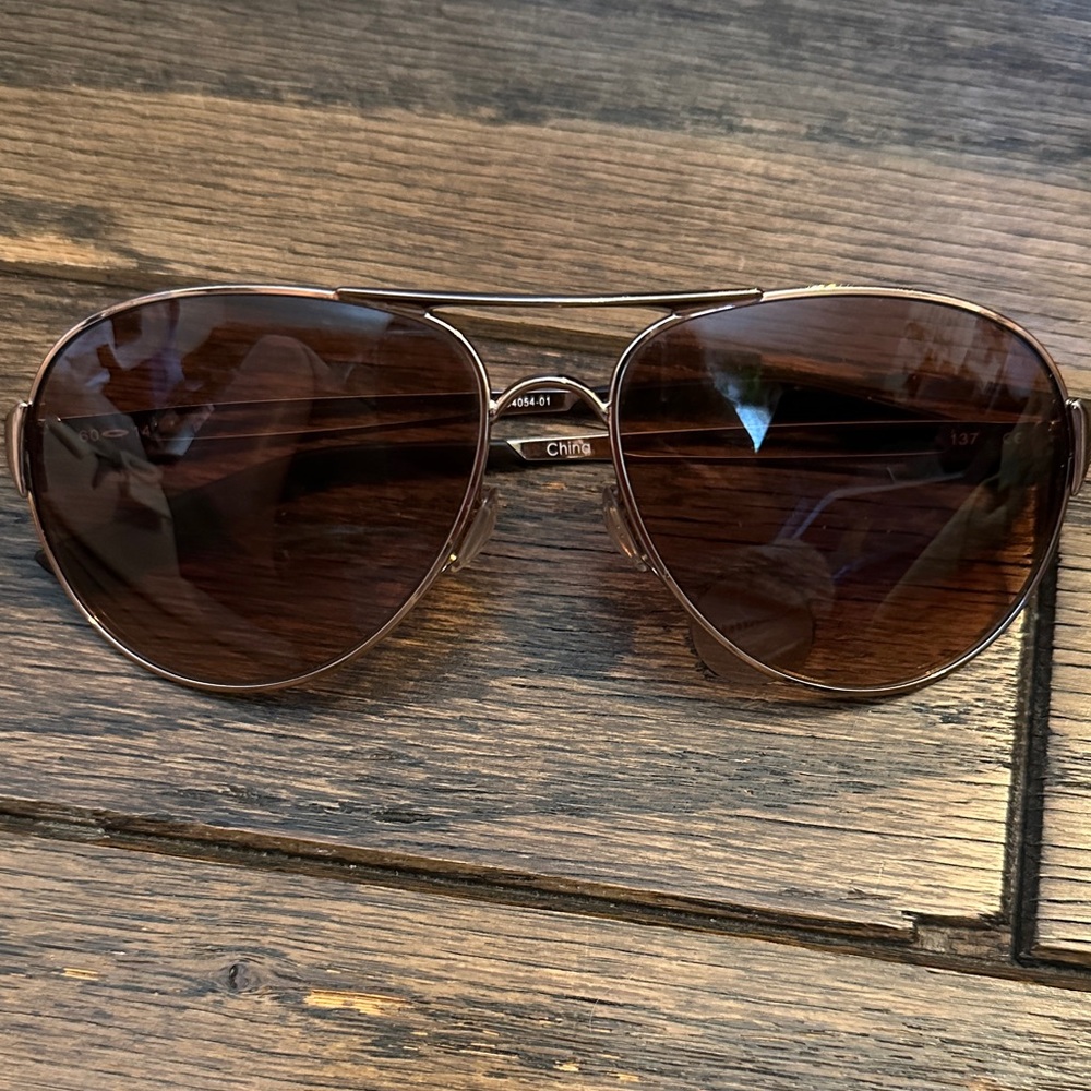 Oakley Caveat Brown Aviator Sunglasses